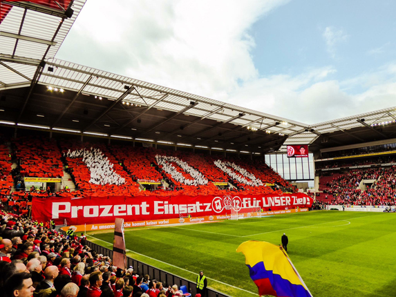 Choreo im Stadion am Europakreisel