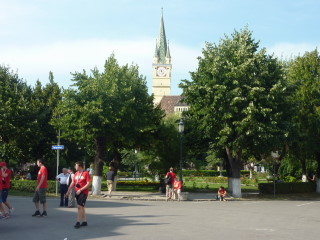 Die Innenstadt von Medias in Mainz-05-Hand