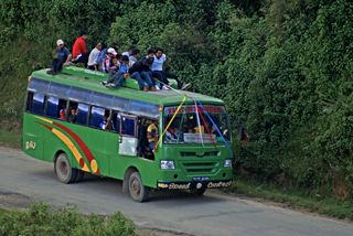 Bustransport in Nepal